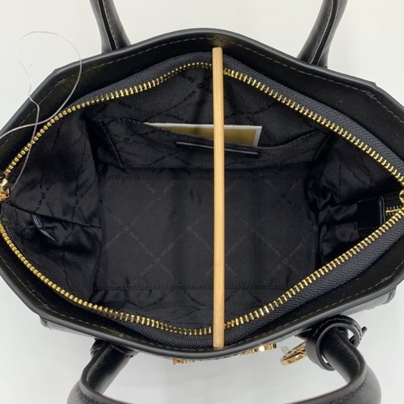 Michael Kors Avril Small Leather Top-Zip Satchel Black color - Picture 4 of 16